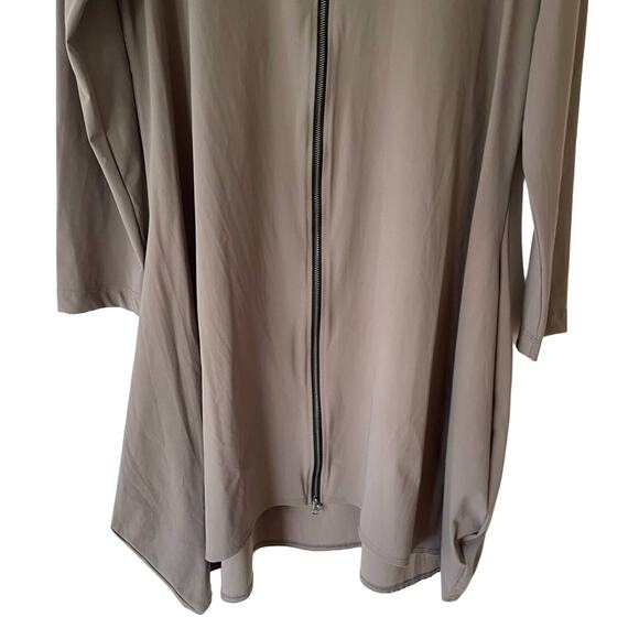Bryn Walker Jersey Tunic Jacket Womens Small Beige Full Zip Lagenlook NWT - Picture 5 of 16